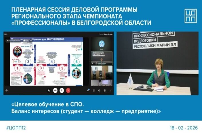 ЦОПП Марий Эл: делимся опытом с Белгородской областью по выстраиванию целевого обучения
