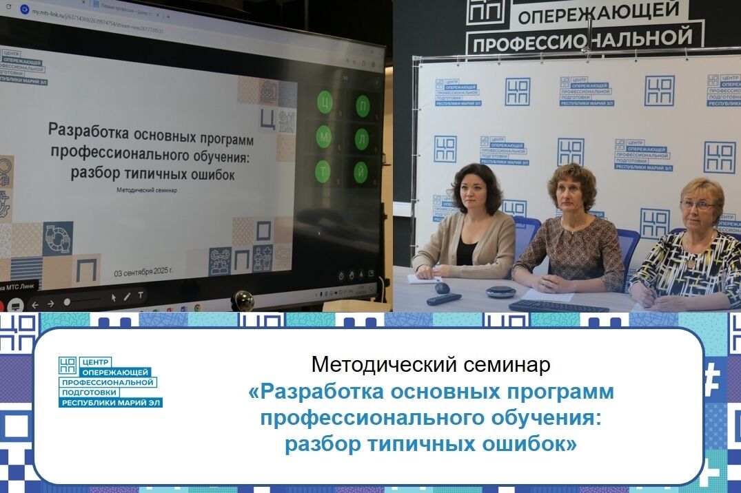 Методический семинар на тему«Разработка основных программ профессионального обучения: разбор типичных ошибок».