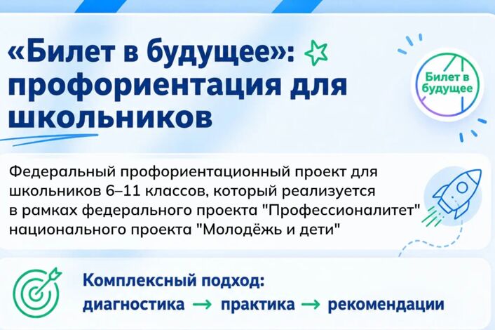 диная модель профориентации «Билет в будущее»: начало успешной карьеры!
